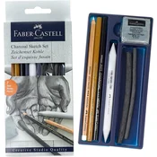 Ugljen za skiciranje Faber-Castell - set od 7 kom  (set za)