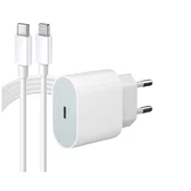 Komplet za hitro polnjenje 20 W, združljiv z iPhone 14, 13, 1 2, 11, 2-metrski podatkovni kabel