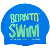 Borntoswim silicone cap junior dark blue
