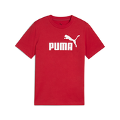 Mens Puma ESS No. 1 Logo Tee Youth, Red, Size 7-8Y, Shop