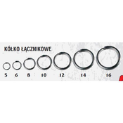 Obroeki | split rinke Traper BUSHIDO Split ring 10kos | 16 mm