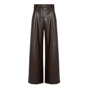 BOSS Hlače iz umetnega usnja Tiana4-M 50564757 Rjava Regular Fit