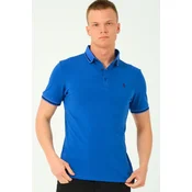 T8586 DEWBERRY MENS POLO NECK T-SHIRT-SAX-2