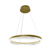 LED luster na sajli LED/52W/230V precnika 60 cm zlatni