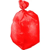 Rdeče 120l LDPE vreče za smeti. zvitek 10 kosov. sekr., prolin