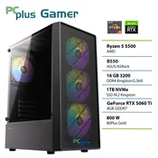 PCPLUS gaming računalnik Gamer (Ryzen 5 5500, 16GB, 1TB, RTX 5060Ti 8GB)