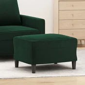 shumee vidaXL Tabure za noge temno zelen 60x50x41 cm žamet