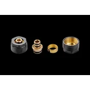 shumee Valx Komplet montažnih konektorjev za PEX cevi 3/4”x16 mm mat črne barve, 2 kosa.