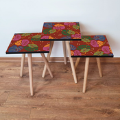 HANAH HOME Set 3 stocica 3Shp140 Multicolor