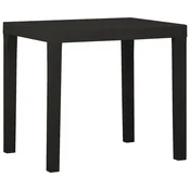 Vidaxl Vrtna miza antracitna 79x65x72 cm plastika