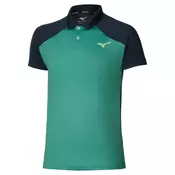 Moška majica Mizuno  Stargazer Shadow Short Sleeve Polo Foliage Green M