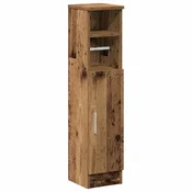 Vidaxl Kopalniška omarica z držalom za rolete star les 20,5x22x90 cm