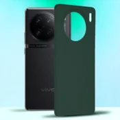Infostyle Silikonski ovitek Soft Edge za Vivo X90 Pro Temno zelena/TPU silikon