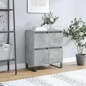Vidaxl vidaXL Predalnik, betonsko siv, 60x35x70 cm, material na osnovi lesa