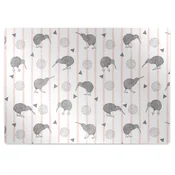 Decormat Podloga za zaščito tal Pattern birds kiwi 120x90 cm 2 cm