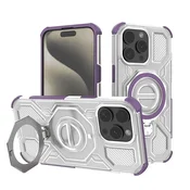 Hibridna maska Carbon Shield Pro za iPhone 15 Pro - purple transparent