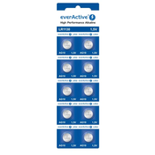 Mini alkaline batteries everActive G10 LR1130 LR54 10 pcs