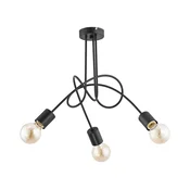 Plafonski luster TANGO 3xE27/15W/230V, crni