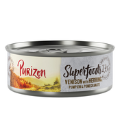 Varčno pakiranje Purizon Superfoods 12 x 70 g - Divjačina s slanikom, bučo in granatnim jabolkom