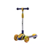 Trotinet deciji sa 3 tocka (svetleci tockovi) sklopivi model tt-1004 plava/žuta ( 540130 )