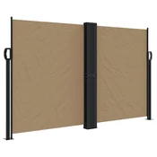 Vidaxl Zložljiva stranska tenda taupe 140x1000 cm