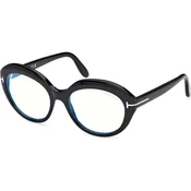 Tom Ford Ženski okvir za dioptrijske naocare Blue block 0FT6095-B 154, Crni
