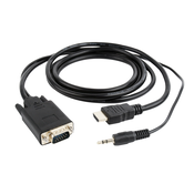 Gembird adapter za video kablove 3 m HDMI + + 3.5mm Crno