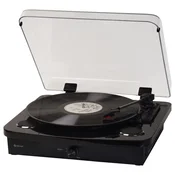 Denver Denver VPL-230 - Gramofon z vgrajenimi zvočniki, Bluetoothom, USB-jem, režo za SD in MP3 kartico, črne barve