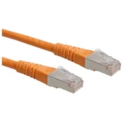 ROLINE Roline 21.15.1347 RJ45 omrežni kabel\, Patch kabel cat 6 S/FTP 2.00 m oranžna  1 kos, (20420501)
