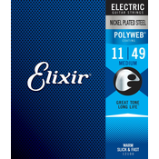 Set strun za električno kitaro Polyweb Medium Elixir (.011 - .049)