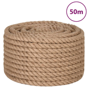 vidaXL Vrv iz 100 % jute 20 mm 50 m