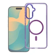OEM Ohišje FRAME CLEAR HYBRID MAG COVER, združljivo z MagSafe, za SAMSUNG S26 Plus, vijolično