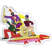 The Beatles Yellow Submarine Band On Croc Embossed Magnet