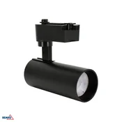 Bemko LED reflektor za tračnico, črn, 20W, 3000K, 1500 lm, 24° BM-C40-VRK-1F-020BL-3K