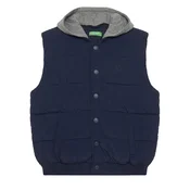 United Colors Of Benetton Telovnik 2IGGCJ012 Mornarsko modra Regular Fit