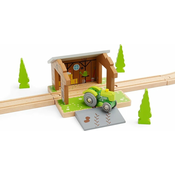 Bigjigs Rail Barn na tirnicah