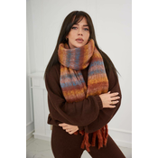 6071 Womens scarf braun + gelb