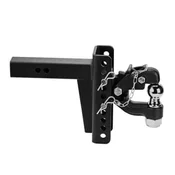 VEVOR Nastavljiv vlečni kljuka Pintle 435x125x280 mm črna