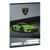 Lamborghini: črtasti zvezek – 1. razred, A5