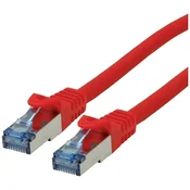 ROLINE Roline 21.15.2813 RJ45 omrežni kabel\, Patch kabel cat 6a S/FTP 3.00 m rdeča 1 kos, (20420172)