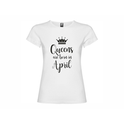 ženska majica Queens born April