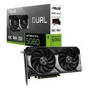 Asus graficka kartica GeForce RTX 5060, 8GB, GDDR7, dvostruka, OC, 128-bitna, 3x DP, 1x HDMI