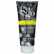 Kallos Cosmetics Gogo 2 in 1 Energizing Hair And Body Wash učvrstitveni gel za prhanje 2in1 200 ml za moške