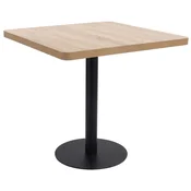 Bistro stol svjetlosmedi 80 x 80 cm MDF