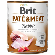 Brit Paté & Meat Rabbit v konzervi - 800 g