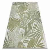 eoshop Preproga SISAL SION palmovi listi, tropski 2837 flat weave ecru/green ( - Velikost: 70x250 cm)
