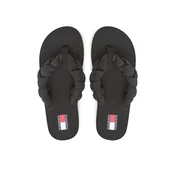 Tommy Jeans Japonke Braided Thong Beach Sandal EN0EN02877 Črna