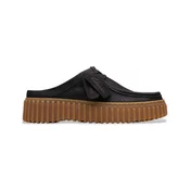 Clarks za ženske. 26181193 Torhill Mule usnjeni čevlji črne barve (39), Črna, Ravna stran, 3 do 5 cm, Priložnostno
