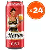 Merak Svetlo pivo, 0.5l, 24 komada