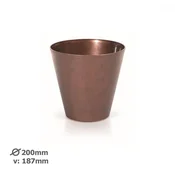 Lonček UH o20cm višina 18,7cm baker Corten Corten